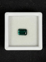 1.13ct strong bluish green tourmaline, emerald cut