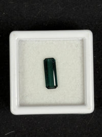 1.14ct Strong Bluish Green Tourmaline Baguette