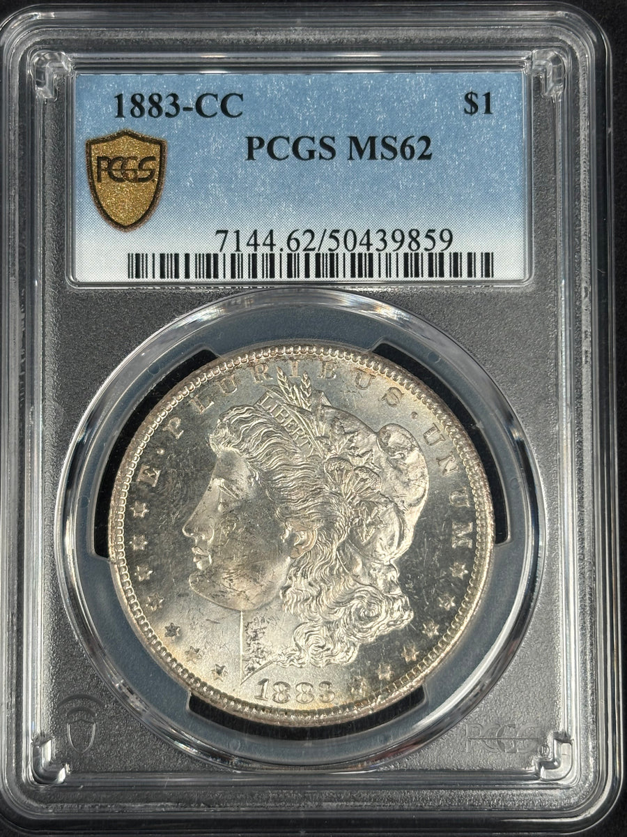 1883 Cc Morgan Dollar PCGS MS62