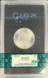 1883-CC Morgan dollar GSA MS-62 Box & Papers