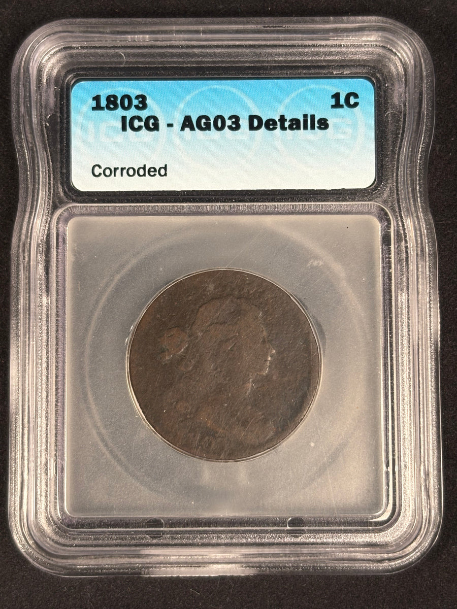 1803 Flowing Hair Cent Details
