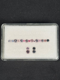 2.12ctw Spinel Lot from Burma, 19 stones, 1.7 - 3.3 mm · GEM-5686