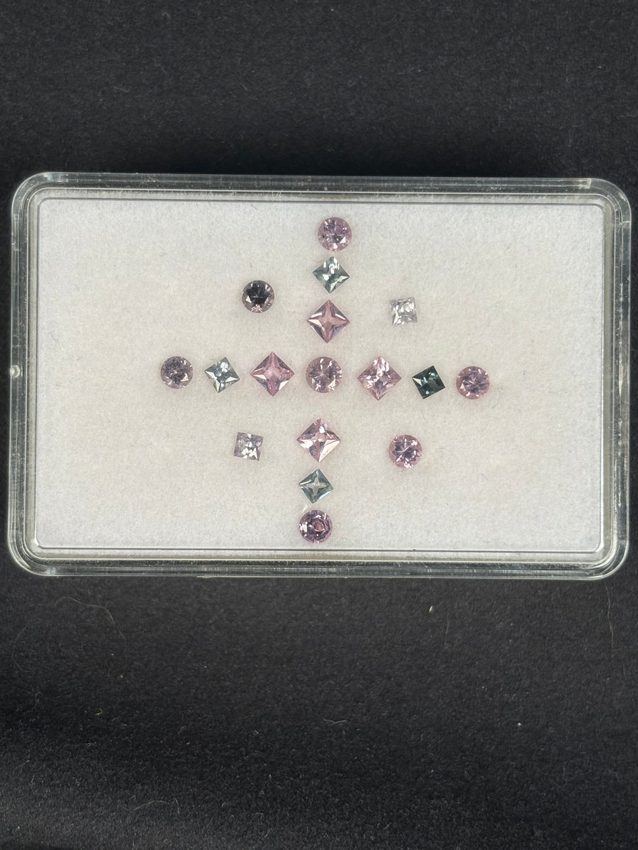 2.03ctw Spinel Lot, 17 stones, 2.5 - 3.2 mm · GEM-5681