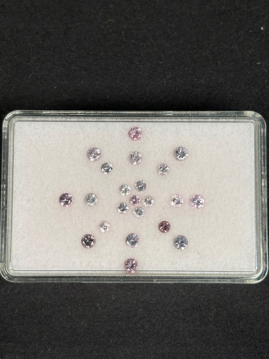 2.2ctw Spinel Lot from Burma, 22 stones, 2.5 - 3.2 mm · GEM-5683
