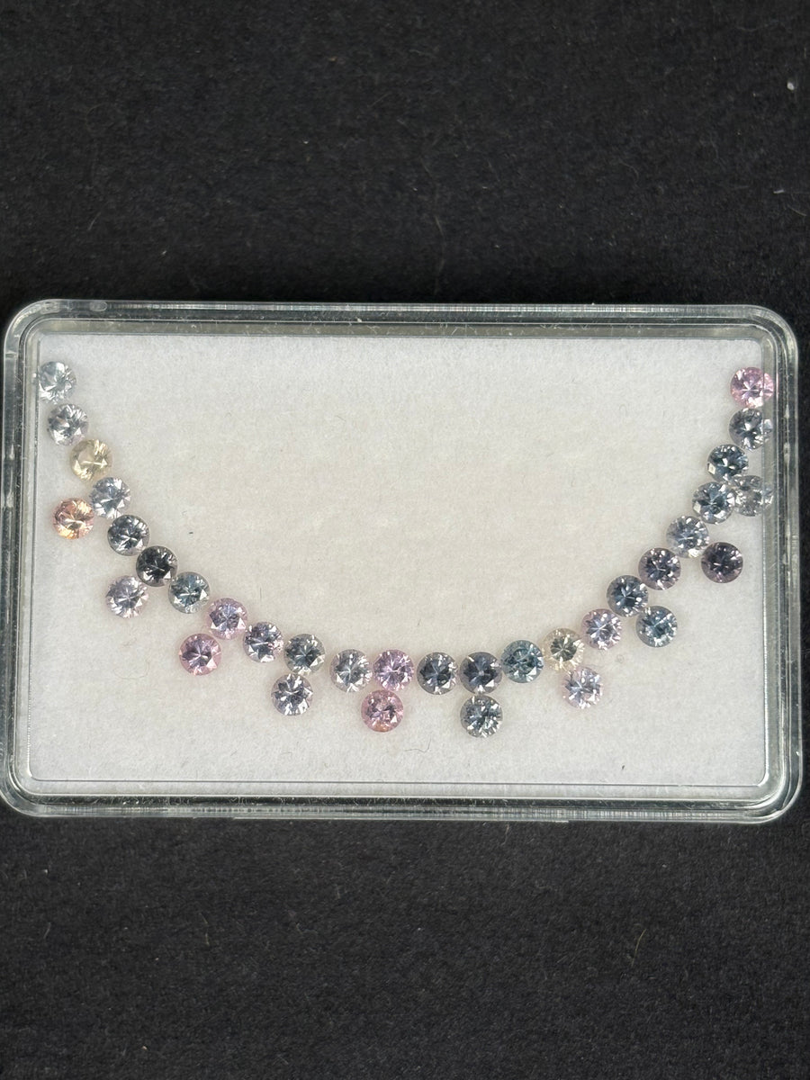 4.45ctw Spinel Lot from Burma, 34 stones, 3 mm · GEM-5690