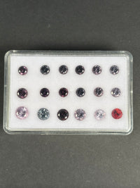 8.11ctw Spinel Lot from Burma, 18 stones, 4.3 - 6 mm · GEM-5798