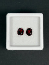 1.39ctw Burma red spinel pair, cushion cut, VVS