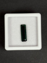 1.9ct Bluish Green Tourmaline from Mozambique, 13.5 x 4.3 x 3.5mm, Emerald Cut · GEM-6048