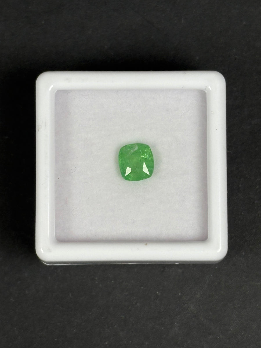 1.06ct Green Tsavorite from Tanzania Cushion, 5.8 x 5.3 x 4mm · GEM-6035