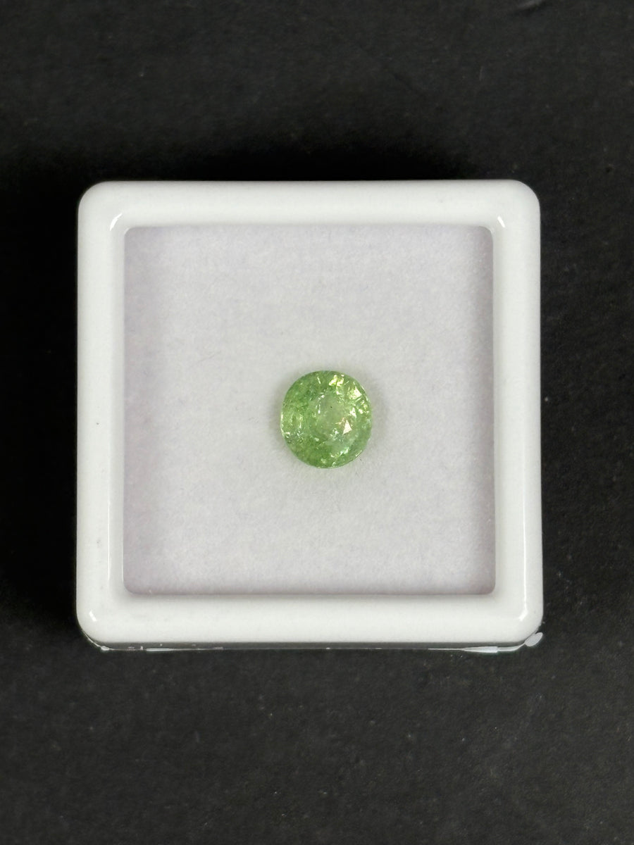 1.29ct Green Tsavorite from Tanzania Oval 6.2 x 5.8 x 4.3mm · GEM-6044