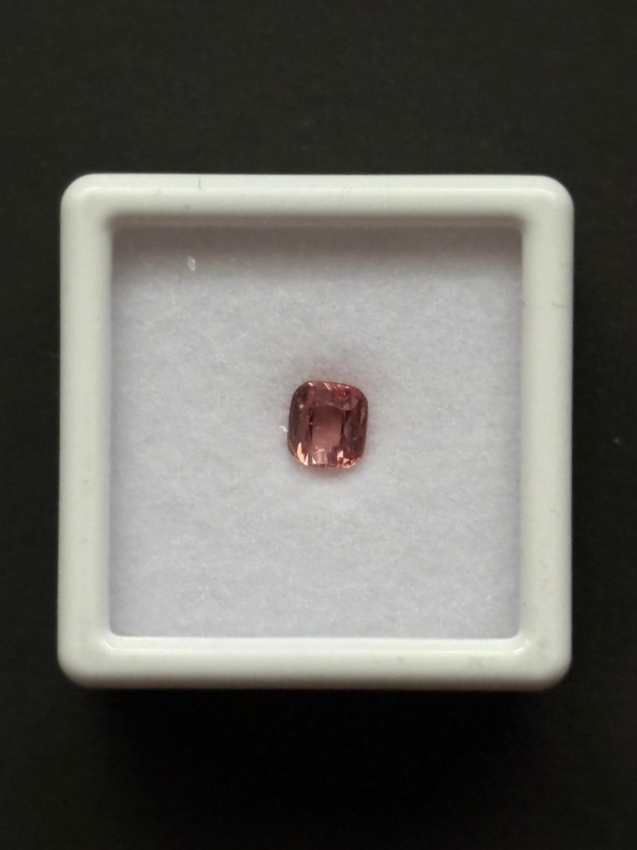 0.73ct Malaya Garnet from Tanzania, Emerald Cut · GEM-5604