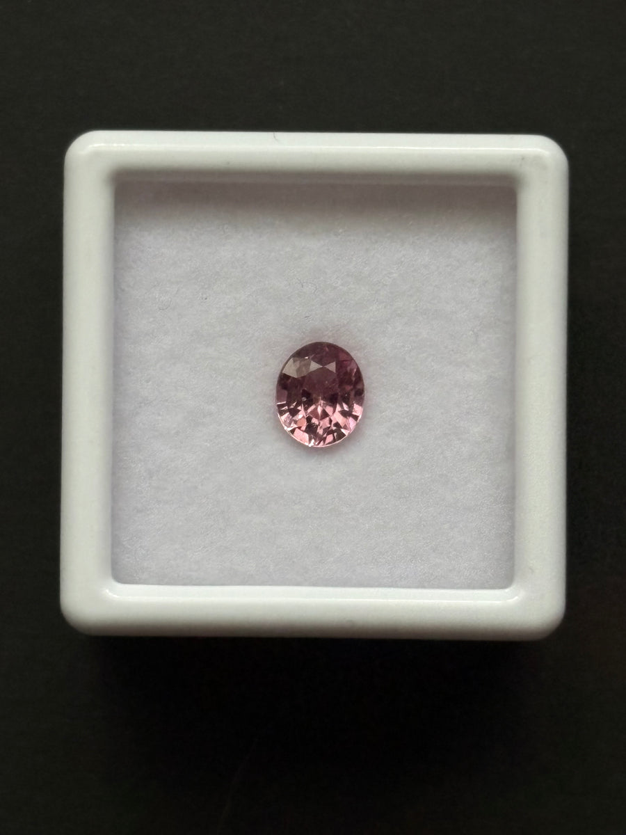 0.83ct Malaya Garnet from Tanzania, Emerald Cut · GEM-6280
