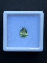 1.06ct Heated Teal Sapphire Pear from Australia, 7.6 x 5.6 x 3.1mm · GEM-6099