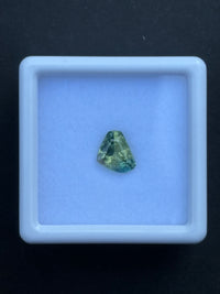 1.07ct Fancy Cut Heated Bicolor Sapphire from Australia, 6.9 x 5.5 x 3.7mm · GEM-6106