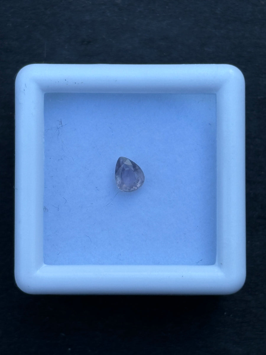 0.36ct Purple Unheated Sapphire Pear, 4.85 x 4mm