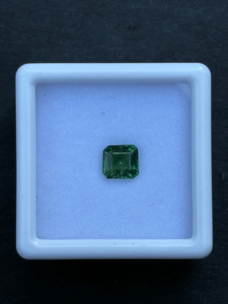 0.65ct Unheated Green Tourmaline (other), Octagon, 5x4.7 mm