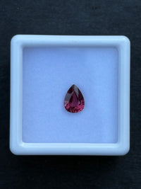 0.79ct Purplish Pink Malaya Garnet from Madagascar, Pear, 6.8x5 mm, VVS · GEM-6208