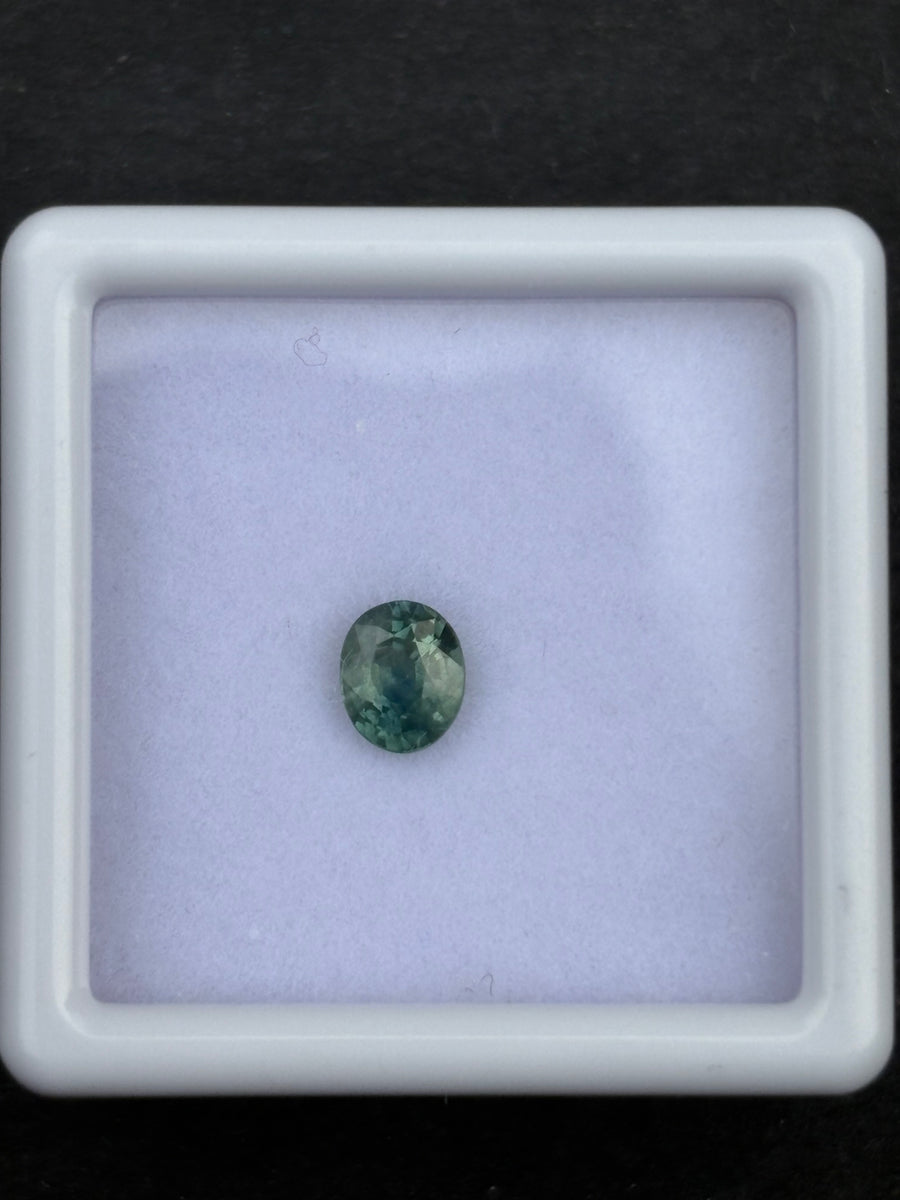 0.52ct Heated Blue Green Sapphire Oval, 5.18 x 4.1mm