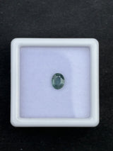 0.50ct Heated Blue Green Sapphire Oval, 5.42 x 4.27mm