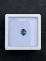 0.46ct Heated Blue Green Sapphire Oval, 5.06 x 4.09mm