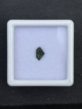 0.44ct Fancy Cut Unheated Green Sapphir from Australia, 3.85 x 6.16mm