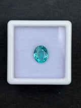 1.46ct Blue Apatite Oval from Brazil, 7.8 x 6.4 x 3.9mm
