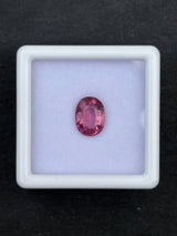 1.18ct Pink Tourmaline Oval from Mozambique, 8 x 6x 3.5mm