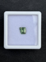 0.80ct heated blue green sapphire, fancy cut, 6.7x5x3.3 mm