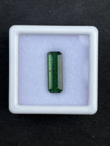 2.58ct Unheated Green Tourmaline, Octagon, 13.7x4.8 mm (Small Chip on Back))