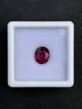 1.85ct Pink Rhodolite Garnet Oval, 7.7 x 6.5 x 4mm