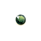 1.22ct heated teal sapphire, round cut