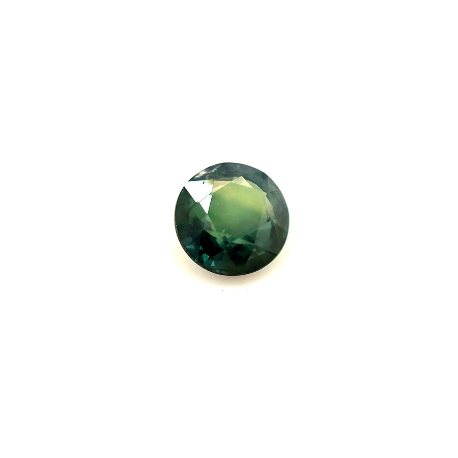 1.22ct heated teal sapphire, round cut
