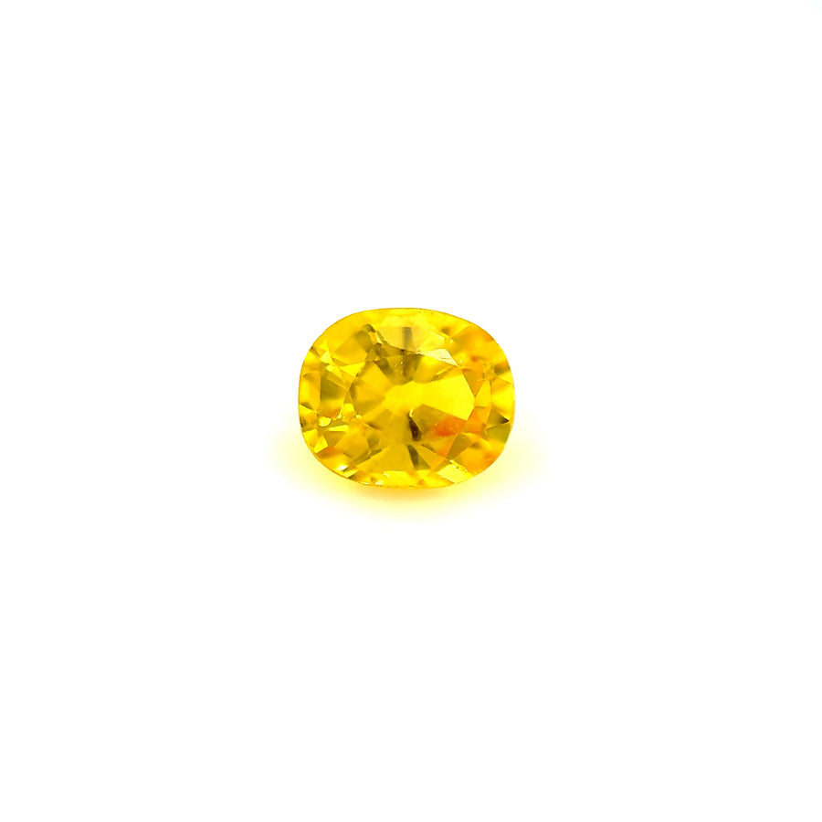 1.0ct heated yellow Sri Lanka sapphire, oval cut
