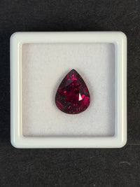 4.84ct Pinkish Purple Rhodolite Garnet from Tanzania, Pear, 11.3x9 mm · GEM-7353
