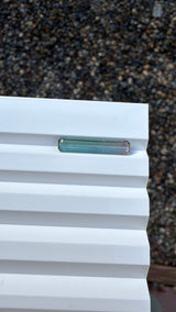 2.56ct bicolor tourmaline gemstone, elongated cut, from Afghanistan, second view