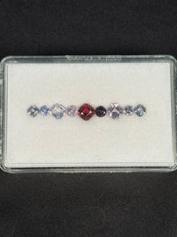 3.21ctw Spinel Lot from Burma, 9 stones, 3x3 - 5x5 mm · GEM-5555