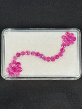 5.3ctw Heated Pink Sapphire Lot from Madagascar, 31 stones, 2.5x2.5 - 4x4 mm