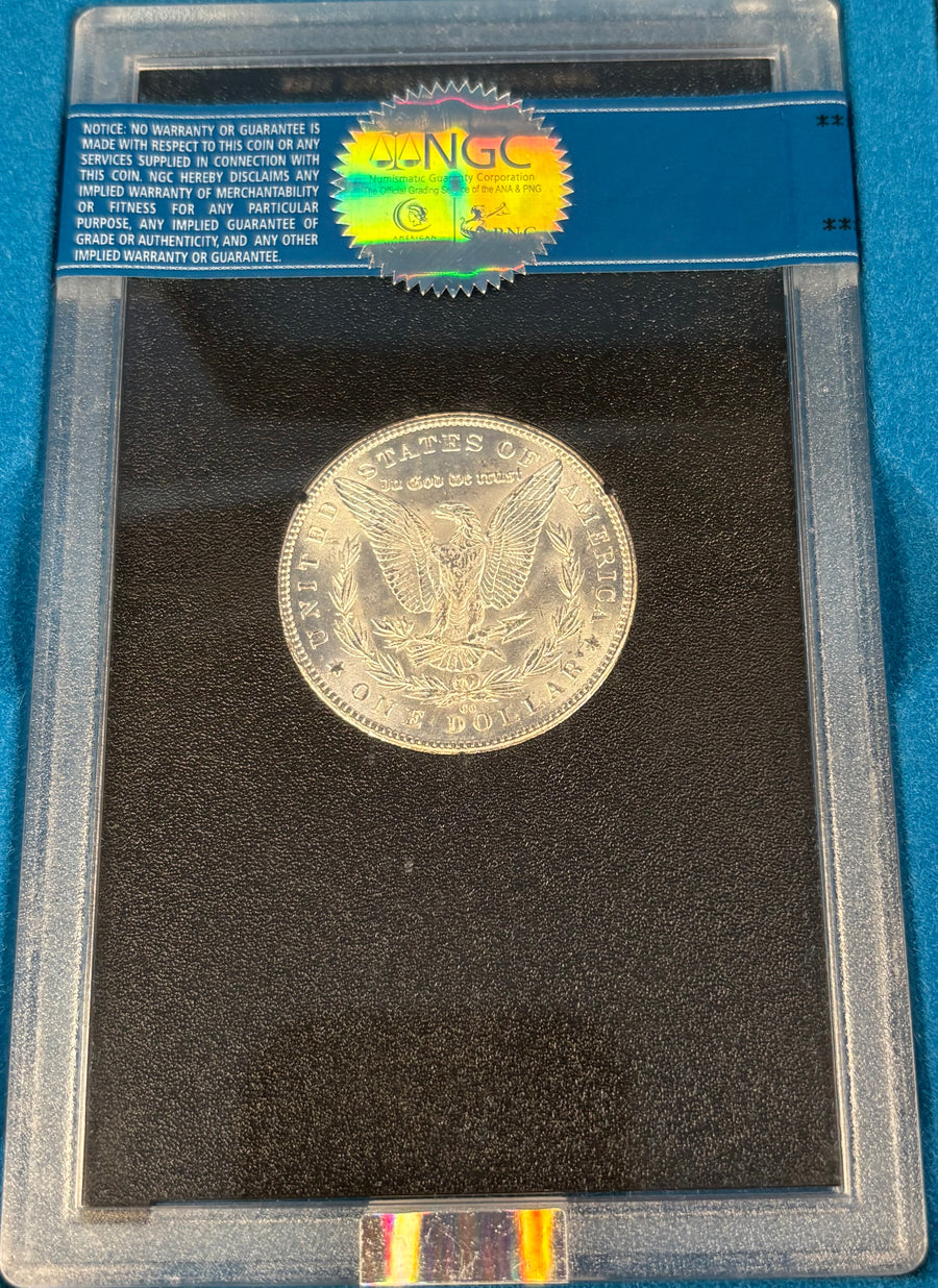 1884-CC Silver Morgan Dollar CAC Ogp + COA GSA NGC MS63