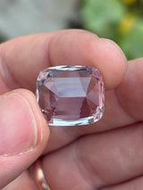 23.27ct Pink Kunzite from Afghanistan, Cushion, VVS