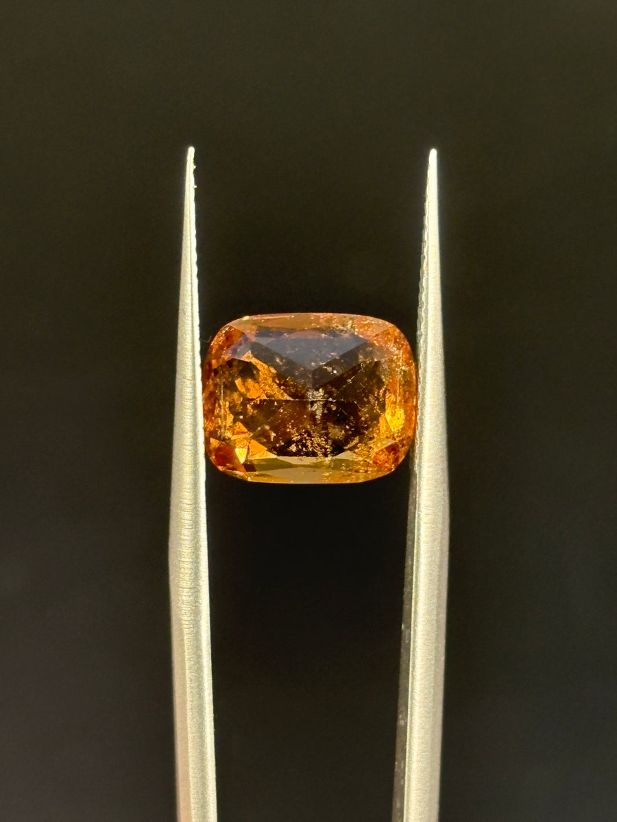 4.89ct Yellow Grossular Garnet, Cushion, 11x8.8 mm · GEM-5663