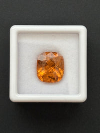 7.09ct Yellow Grossular Garnet, Cushion, 11.7x10.3 mm · GEM-5731