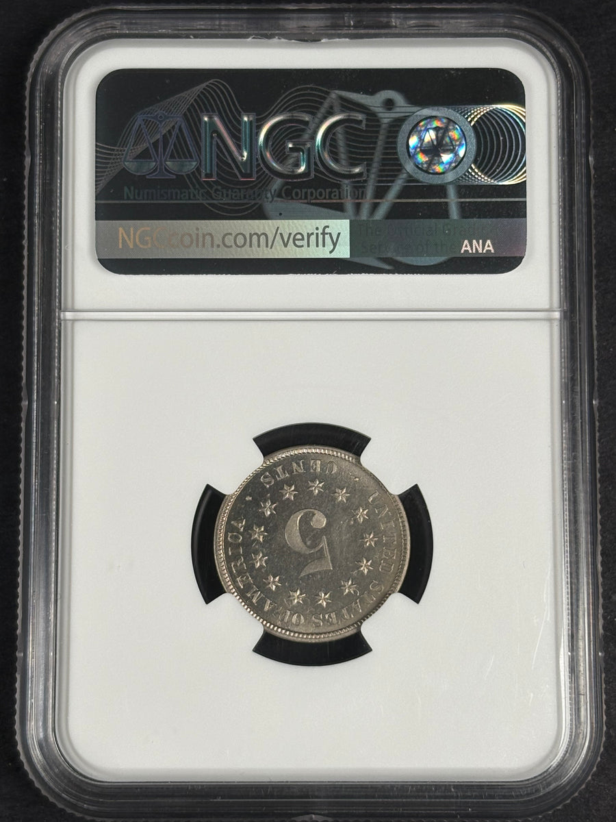 1882 Shield Nickel, NGC PF-65 Cameo — reverse