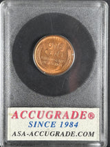 1909 S VDB Lincoln Cent ACCUGRADE "MS65RD" Choice 65RB
