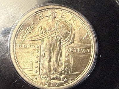 1917 Standing Liberty Silver Quarter Type 1 Full Head, Undergraded CH65 PCGS MS63 · NUM-1182
