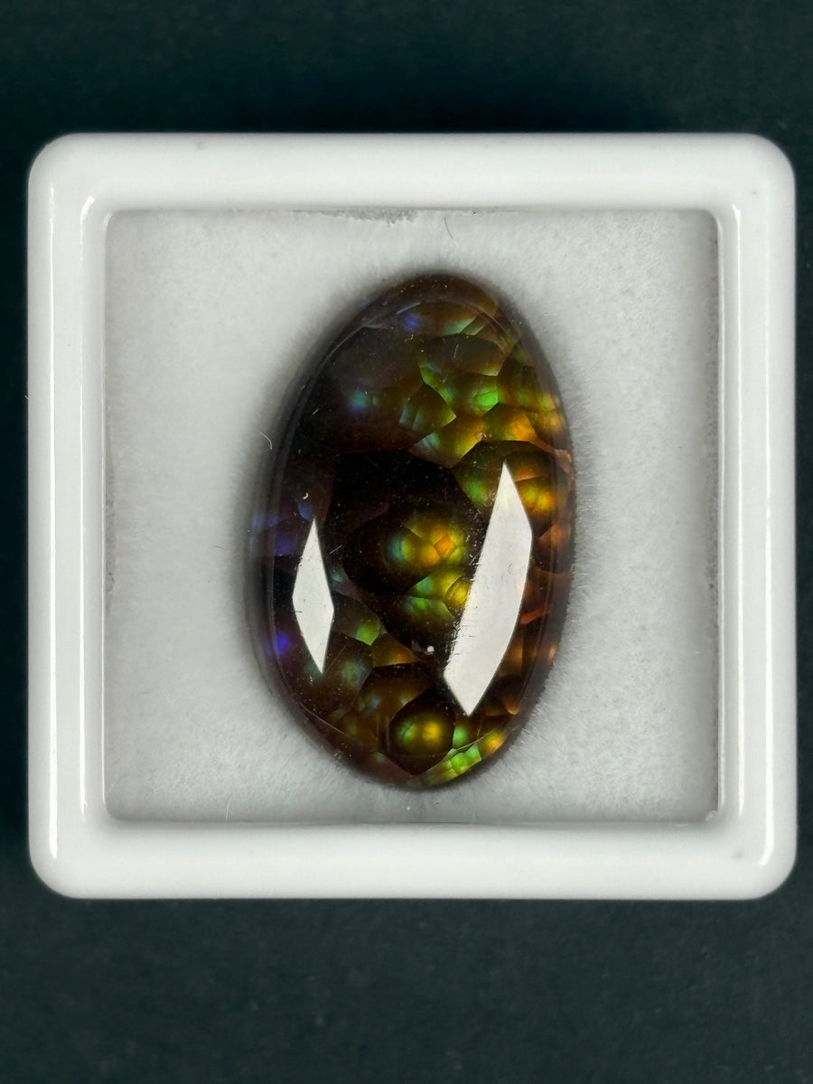 9.96ct Deer Creek & Oatman AZ Fire Agate  · GEM-5858