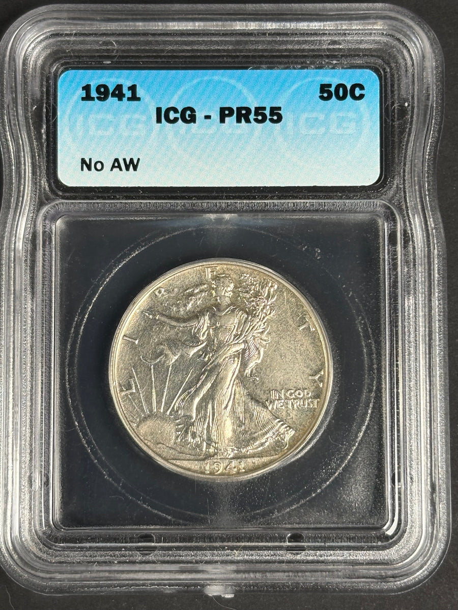1941 Walking Liberty Half Dollar PR-55 · NUM-1184