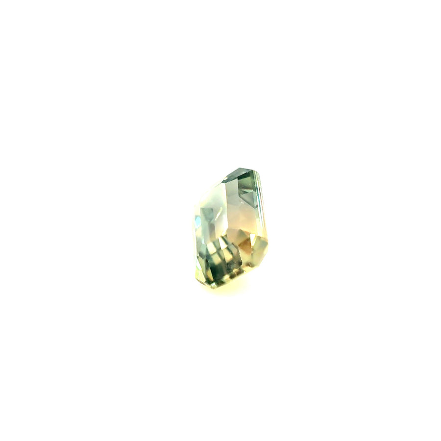 1.40ct Bicolor No Heat Sapphire, Emerald Cut, GFCO Certified · GEM-5728