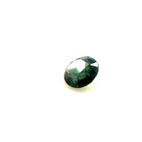 1.22ct heated teal sapphire, round cut — view 2