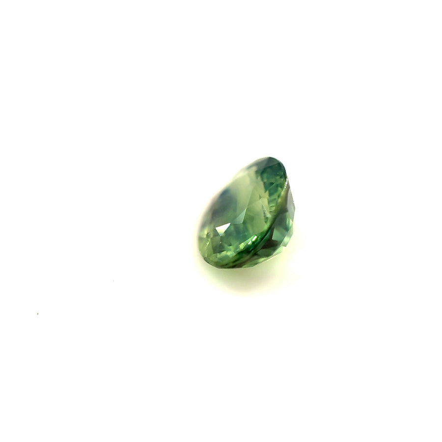 1.5ct heated teal Australian sapphire, oval cut — view 2