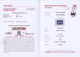 0.98ct Unheated Violet Sapphire from Sri Lanka, Emerald Cut, GFCO cert